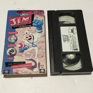 Earthworm Jim 1995 VHS Vol. 2 Ver Conquérant / Jour du Poisson MCA Universel OOP - Photo 1/4