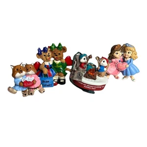 Vintage Best Friend Husband Wife Christmas Ornaments Hallmark Keepsake Mixed Lot - Picture 1 of 10