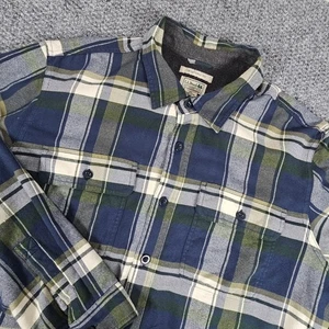 LL Bean Herren XL Traditional Fit Flanellhemd Fleece gefüttert kariert Knopfleiste - Bild 1 von 7