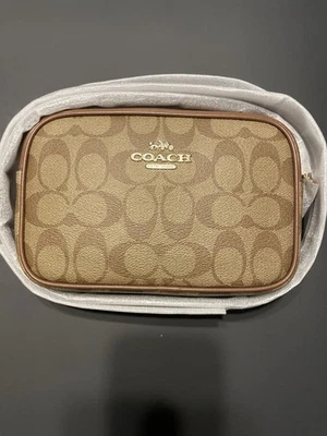 Bolso para cámara Coach Mini Jamie en lona exclusiva dorado/tostado/marrón nuevo con etiquetas Foto 1 de 4