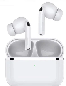 Écouteurs sans fil Bluetooth pour Apple et Samsung (blanc ) livrés avec chargeur - Photo 1 sur 5