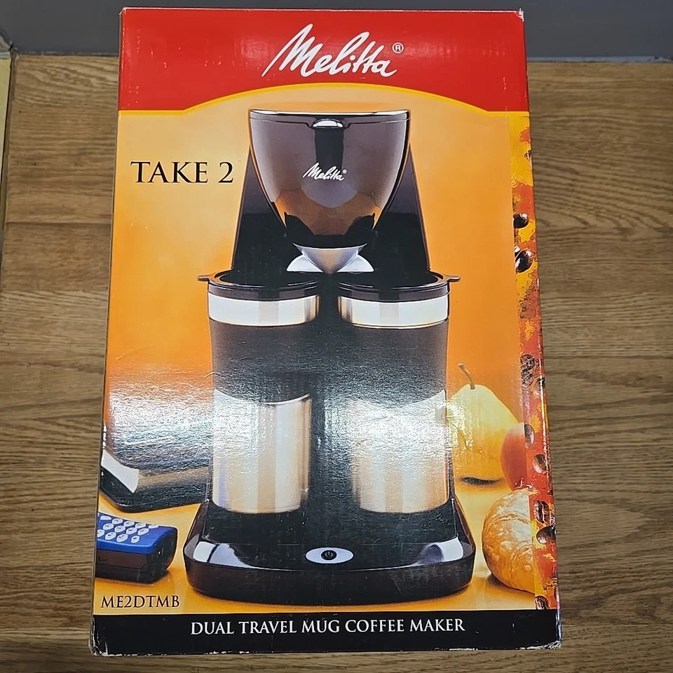 Melitta ME2TMB Take 2 Stainless Steel Travel Mug Coffee Maker