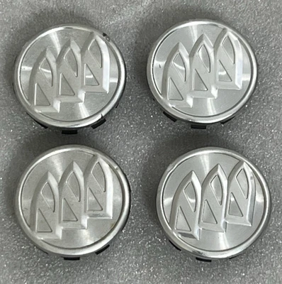 (4) Оригинальные центральные колпаки Buick шириной 2-1/8 дюйма (53 мм) спереди 9598392 с обработанной отделкой - Изображение 1 из 4
