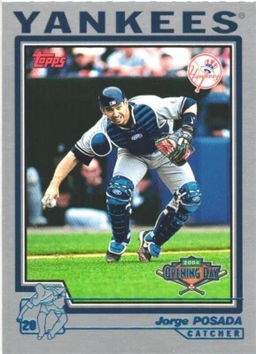 2004 Topps Opening Day #45 Jorge Posada New York Yankees  - Image 1 of 2