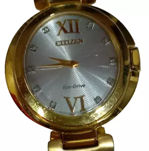 B023-S119502 CITIZEN ECO-DRIVE CAPELLA DIAMOND LADIES WATCH EC-113 - Picture 1 of 18