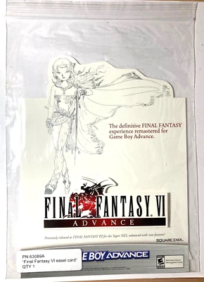 Final Fantasy VI Advance Caballete Tienda Exhibición Mostrador Standee en Bolsa Etiquetada Nuevo  Foto 1 de 4
