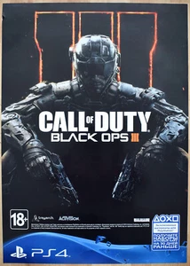 Póster promocional Call of Duty Black Ops III 3 RARO PS4 XBOX ONE 59 cm x 84 cm - Imagen 1 de 2