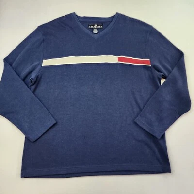 Consensus Sportswear Mens Sweater XL Cotton Ribbed Casual Preppy Y2K Vneck - Image 1 of 4