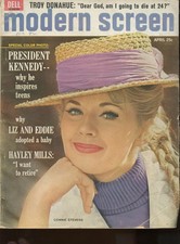 Troy Donahue Hayley mills Connie Stevens Modern Screen April 1962 #M970