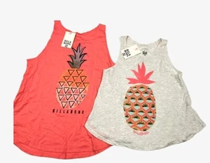 Billabong Pineapple Tank Tops NWT Size XXS,XS,S,L Girls Color Choice - Picture 1 of 9