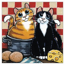 Feeling Potty Funny Cat Greeting Card Lisa Marie Robinson Humorous Greetings