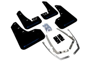 RALLYARMOR 2018 2019 VW GOLF R MK7.5 RALLY ARMOR MUD FLAPS BLACK WITH BLUE LOGO - Picture 1 of 1
