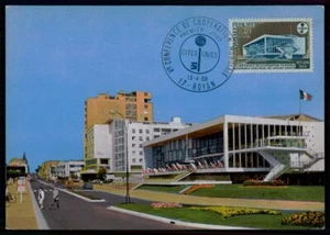 FRANCIA MK 1968 ROYAN ARCHITEKTUR TARJETA MÁXIMA TARJETA MC CM xb88 - Imagen 1 de 2
