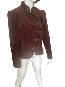 Vintage Silk Assets Diane Von Furstenberg Blazer Jacke Braun Mode Jacke - Bild 1 von 7