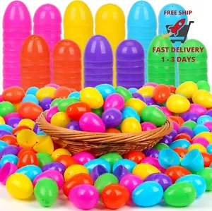 500 huevos de Pascua de plástico, 2.4" rellenables para la búsqueda de Pascua - Picture 1 of 8