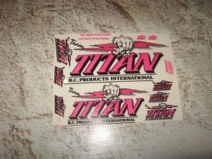 Vintage RC Titan Sticker Sheet Pink (1) New - Picture 1 of 2
