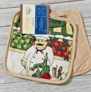 Chef Love to Cook Decorative Kitchen Pot Holders - Imagen 1 de 1