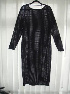 River Island, schwarzes Kleid. Gr. XL, lang. - Bild 1 von 5