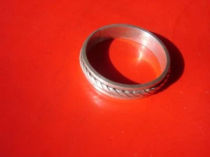 SILVER Moroccan hand engraved revolving ring UKY.5 - Picture 1 of 7