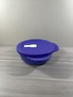 New Tupperware Crystalwave Microwave 15 Cup Round Bowl Container Berry Blue