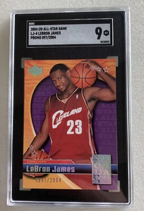 LEBRON JAMES 2004 UD ALL-STAR GAME SGC 9 MT PROMO /2004 LJ-4 EBAY 1/1 Rare - Picture 1 of 6