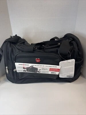 SwissGear Apex Duffle Bag for Travel and Gym Black - Image 1 of 4