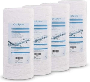 Filtro de sedimentos Geekpure String Wound PP para filtro de agua para toda la casa-4,5" X 10" - Imagen 1 de 6