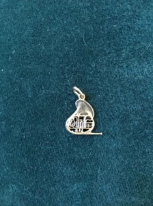 FRANZÖSISCHES HORN CHARM ANHÄNGER 12K GOLD GEFÜLLT  - Bild 1 von 4