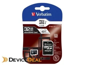 Verbatim 32GB MicroSD SDHC SDXC Class10 UHS-I Memory Card 45MB/s Read 10MB/s Wri - Picture 1 of 4