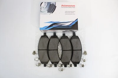 Pastillas de freno delanteras Asianautos completas de cerámica con herrajes para Ram Dakota 2011 Foto 1 de 3