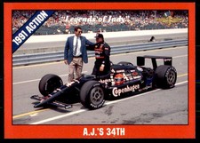 1992 COLLEGIATE COLLECTION LEGENDS OF INDY A.J.'S 34TH #57