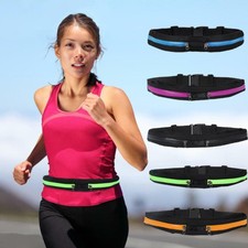 Dual Pocket Running Belt Phone Pouch Waist Bag Sports Travel Fanny Pack 2019 New