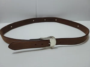 Tony Lama Mens The Duke Center Applique Brown Western Belt 7239L - Picture 1 of 16
