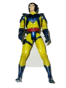 Vintage 1995 WOLVERINE X-Men Action Figure Yellow Blue Toy Biz 11” Loose - Picture 1 of 9