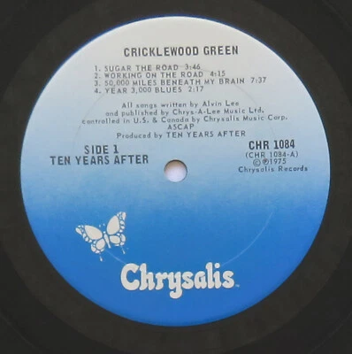 Ten Years After Cricklewood Green Record LP Vinyl 1975 USA Alvin Lee  - Image 1 of 4