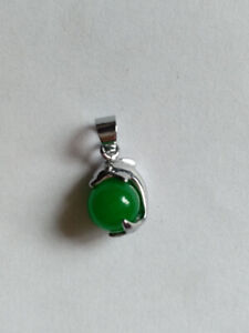 1 PCS Natural Green Jade Pendant Necklace