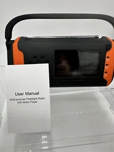 Emergency Weather Radio - Portable Solar Powered Hand Crank AM/FM, Flashlight - Picture 1 of 11