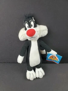 1997 Vintage Warner Brothers Play by Play Sylvester Plush Stuffed Animal 9" Toy - Picture 1 of 10