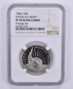 1986-S Statue Of Liberty Commemorative Half Dollar Prestige Set PF70 NGC *0627 - Picture 1 of 5