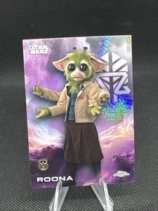2025 Topps Chrome Star Wars Roona Prism Refractor #157 Skeleton Crew - Bild 1 von 2