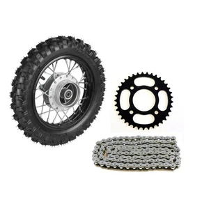 2.50-10 Rear Rim Wheel Tire Tube & 37T Sprocket For CRF50 XR TTR 70cc SSR 110cc - Picture 1 of 6