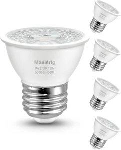 PAR16 LED Short Neck Recessed Spotlight Bulb, 6W(60W Soft White 2700k - Picture 1 of 6