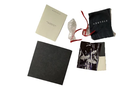 Steuben Glass Anual Vacaciones Cristal Adorno Piña #8891 - 4.25 " 2000 Nuevo con Etiquetas Foto 1 de 4