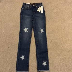 Joe's Jeans Hannah Skinny Jeans Girls 8 Sky Blue Wash Belt Loops 5 Pockets~NWT - Picture 1 of 10