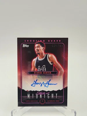 2023-24 Topps Stroke of Midnight 签名 George Gervin #SMA-GG Twilight Max /199 * — 第 1/2 张图片