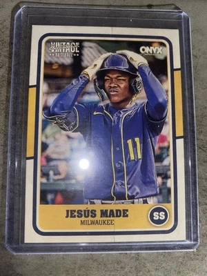 Béisbol vintage de ónix 2025 hecho por Jesús #OVJEMA Brewers radiocontrol Foto 1 de 2