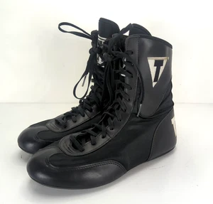 Zapatos de Boxeo Title Boxing Speed-Flex Encore Mid-Top Negros Talla US 7/EUR 40 Usados - Imagen 1 de 19