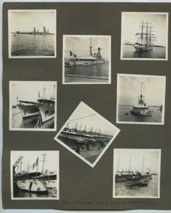 Maroc. L'Escadre dans le port de Casablanca. 11 photos. 1934. Bateaux de guerre. - Picture 1 of 10