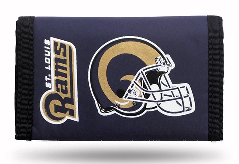 NFL St. Louis Rams Nylon Tri-Fold Wallet, NEW Cover