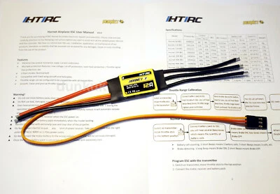 Hornet 12a ESC 2S-4S Brushless Motor Plane Speed Controller RC 12 Amp UK 10a - Image 1 of 2